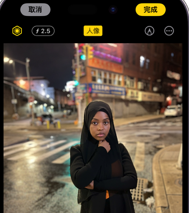 遂溪苹果15服务店分享如何在iPhone15系列机型拍摄照片中添加人像效果 